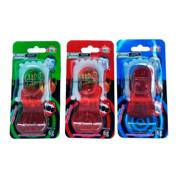 Bala de Goma de Gelatina Beijo do Vampiro -Display c/ 30 unidades - Royal Toys Imagem de Bala de Goma de Gelatina Beijo do Vampiro -Display c/ 30 unidades