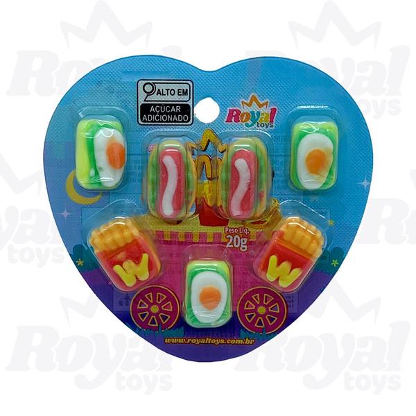Bala de Goma de gelatina - Fast Food - Caixa com 20 Unidades - Royal Toys Imagem de Bala de Goma de gelatina - Fast Food - Caixa com 20 Unidades