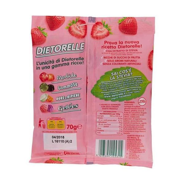 Bala De Goma De Morango Com Stevia Dietorelle 70G Imagem de Bala De Goma De Morango Com Stevia Dietorelle 70G