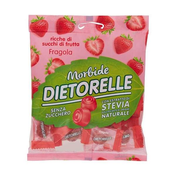 Imagem de Bala De Goma De Morango Com Stevia Dietorelle 70G