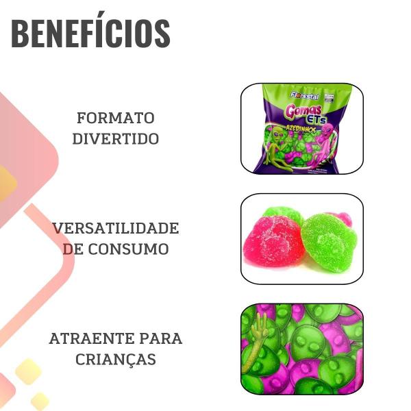 Bala de Goma ET Azedinhos - 200g - Florestal Imagem de Bala de Goma ET Azedinhos - 200g
