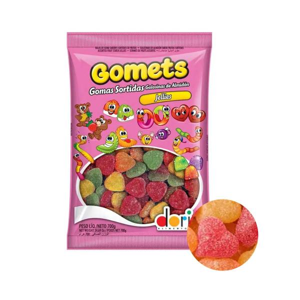 Imagem de Bala de Goma Gomets Coração de Frutas - 700g