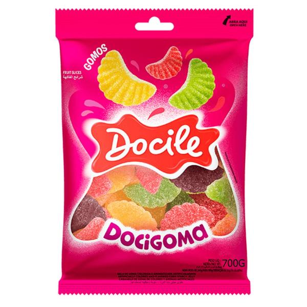 Bala de Goma Gomos Docigoma Docile - 700g Imagem de Bala de Goma Gomos Docigoma Docile - 700g