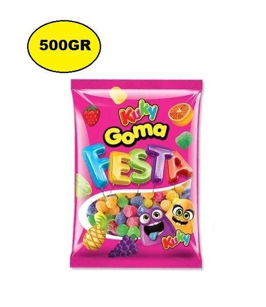 Imagem de Bala De Goma Jujuba Festa Kuky Sortido 500g