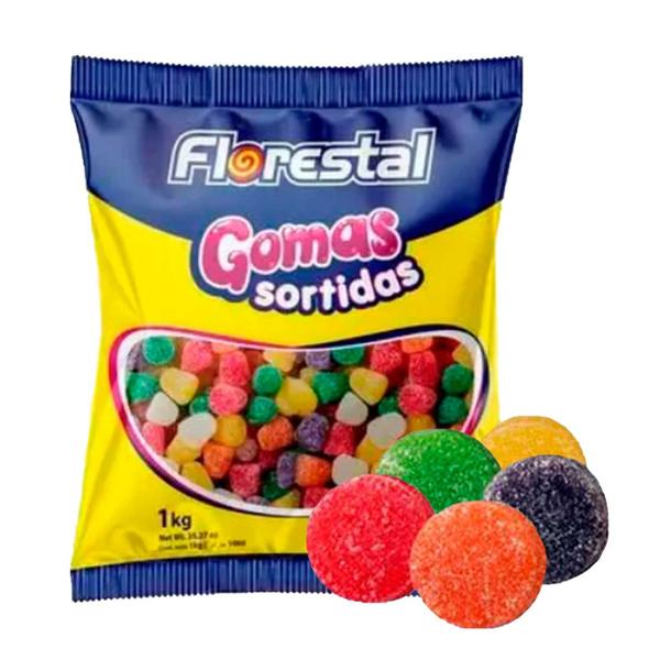 Bala de Goma Sortida 1kg - Florestal Imagem de Bala de Goma Sortida 1kg - Florestal