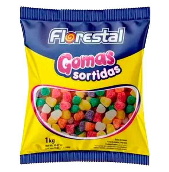 Bala de Goma Sortida 1kg - Florestal Imagem de Bala de Goma Sortida 1kg - Florestal