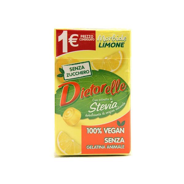 Bala de Goma Vegana Sabor Limão Sem Açúcar Dietorelle 27g Imagem de Bala de Goma Vegana Sabor Limão Sem Açúcar Dietorelle 27g