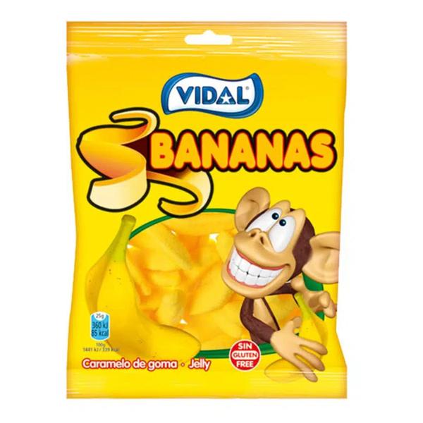 Imagem de Bala de Goma VIDAL Bananas 100g (6 Pacotes)