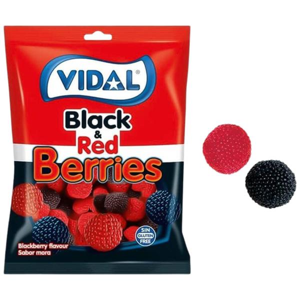 Bala De Goma Vidal Black & Red Berries 100G (6 Pacotes) Imagem de Bala De Goma Vidal Black & Red Berries 100G (6 Pacotes)