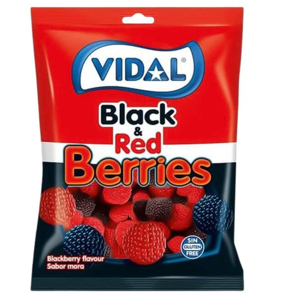 Bala De Goma Vidal Black & Red Berries 100G (6 Pacotes) Imagem de Bala De Goma Vidal Black & Red Berries 100G (6 Pacotes)