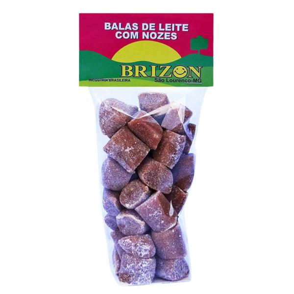 BALA DE LEITE COM NOZES COM AÇÚCAR 100g CARAMELO BRIZON 6 UN - Hué Imagem de BALA DE LEITE COM NOZES COM AÇÚCAR 100g CARAMELO BRIZON 6 UN