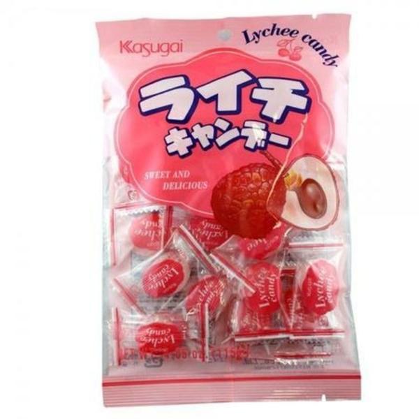 Imagem de Bala de Lichia Japonesa Kasugai Candy 115G 