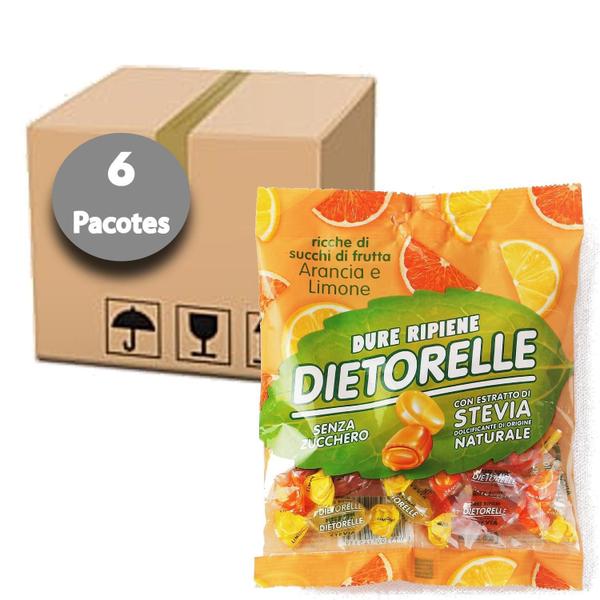 Bala Dura Laranja E Limão Dietorelle 70G (6 Unidades) Imagem de Bala Dura Laranja E Limão Dietorelle 70G (6 Unidades)