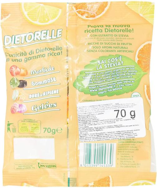 Bala Dura Laranja E Limão Dietorelle 70G (6 Unidades) Imagem de Bala Dura Laranja E Limão Dietorelle 70G (6 Unidades)