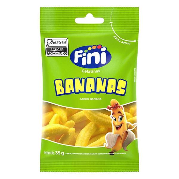 Imagem de Bala Fini Gelatina Bananas (10X35G) -