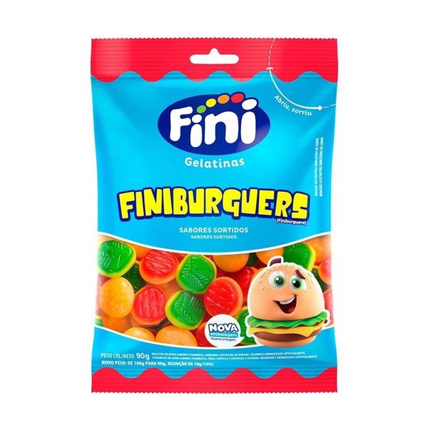 Bala fini gelatina finiburguers 12x90g Imagem de Bala fini gelatina finiburguers 12x90g
