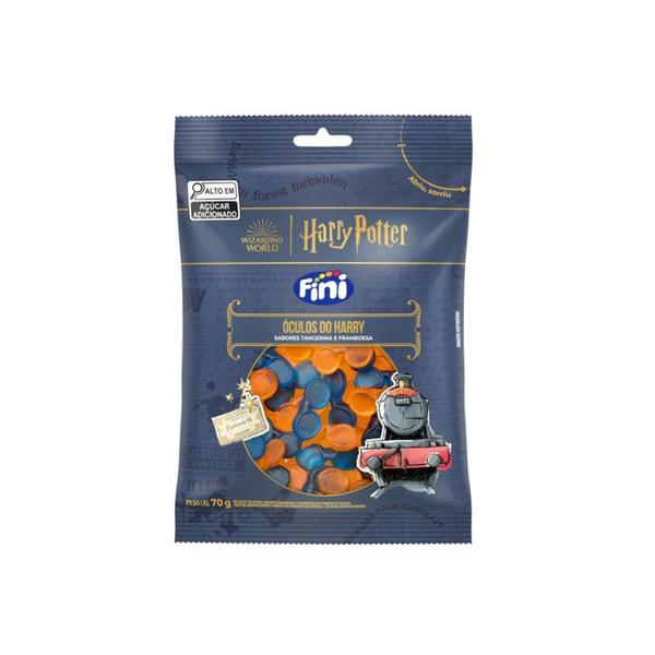 Imagem de Bala Fini Harry Potter Óculos do Harry Tangerina E Framboesa 70g 11430 - Fini