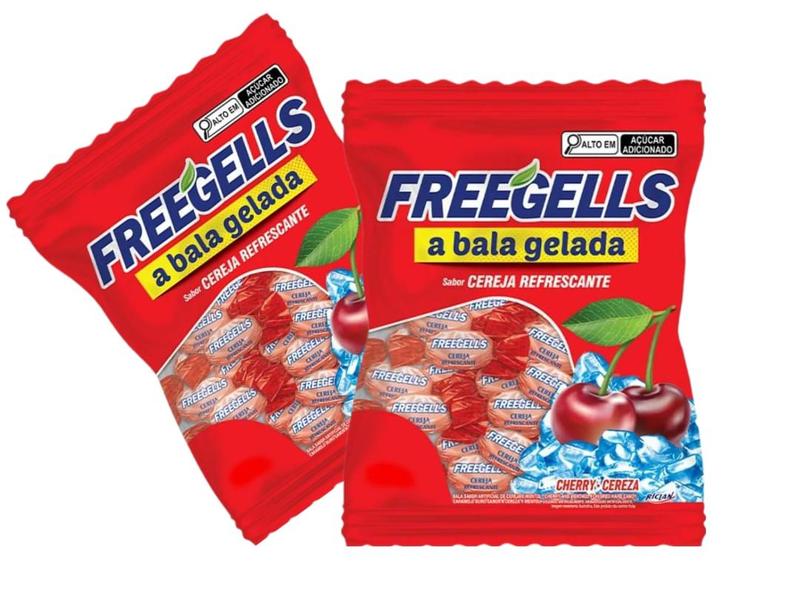 Imagem de Bala Freegells Cereja Refrescante Riclan 475G - 2 Pacotes