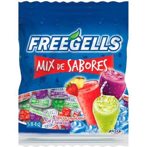 Imagem de Bala Freegells Mix Sabores Azul 584g