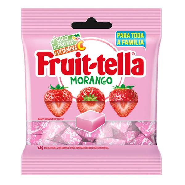 Imagem de Bala Fruit-Tella Morango Suco de Fruta e Vitamina C 92g