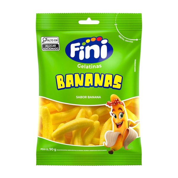 Bala Gelatina Banana 90Gr - Fini Imagem de Bala Gelatina Banana 90Gr - Fini
