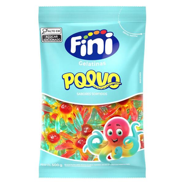 Imagem de Bala Gelatina Fini Polvo Brilho Frutos do Mar 500g