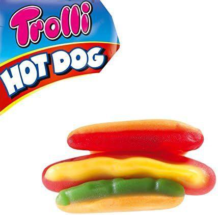 Imagem de Bala Gelatina Frutada Trolli Formato Hot Dog 90g