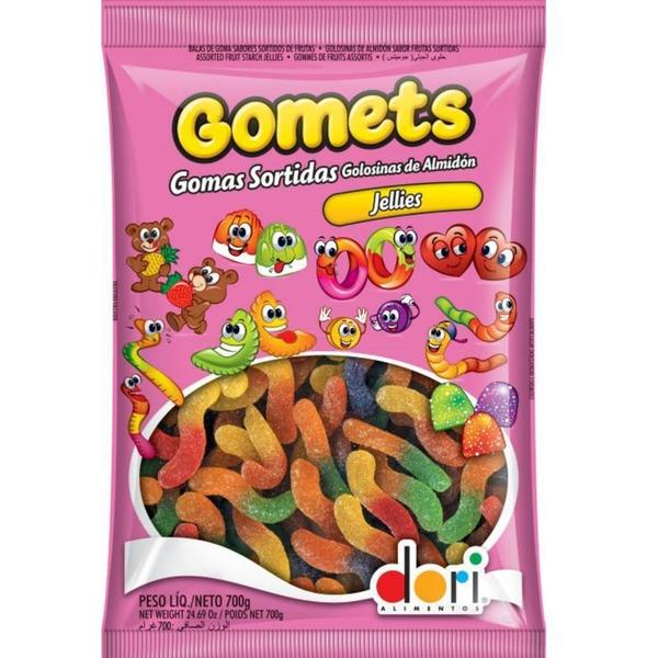 Bala Goma Gomets Dori Minhoca Fruta Peso 700 Gramas Imagem de Bala Goma Gomets Dori Minhoca Fruta Peso 700 Gramas
