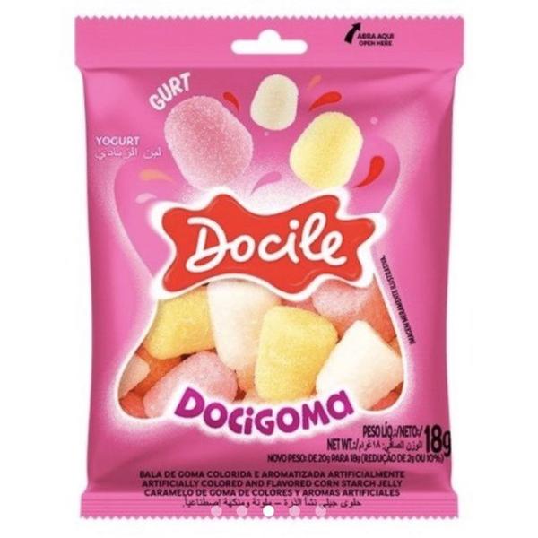 Bala Goma Iogurte Docile CAixa C/24unid - 432g Imagem de Bala Goma Iogurte Docile CAixa C/24unid - 432g