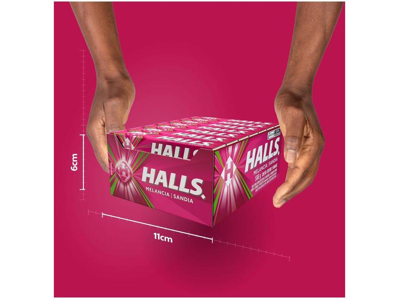 Imagem de Bala Halls Melancia 28g Display 21 Unidades