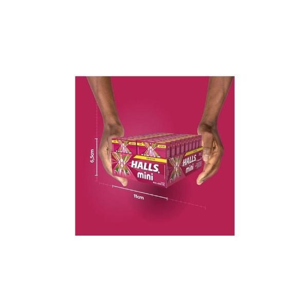 Bala Halls Mini Sabor Melancia - Display com 18 UN de 15G - mondelez Imagem de Bala Halls Mini Sabor Melancia - Display com 18 UN de 15G