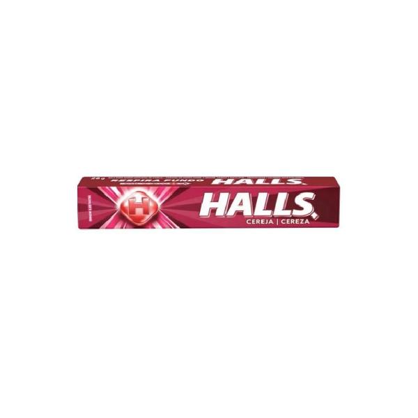 Imagem de Bala Halls sabor Cereja - Display com 21 unidades de 28G