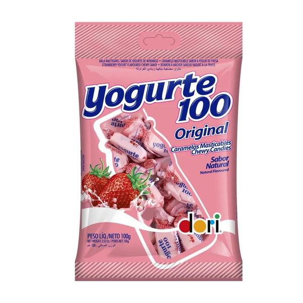 Imagem de Bala Iogurte de Morango Dori Yogurte100 Original Pacote 100g