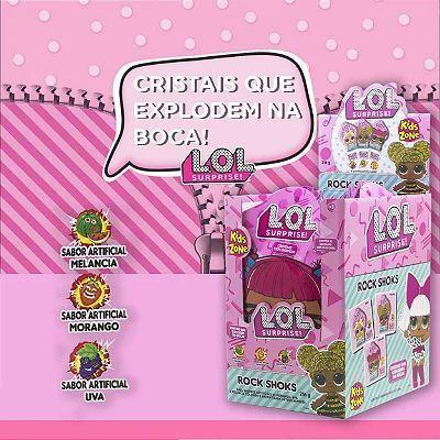 Bala Kids Cristais Explosivos Lol Display Com 12 Unidades - kids Zone Imagem de Bala Kids Cristais Explosivos Lol Display Com 12 Unidades