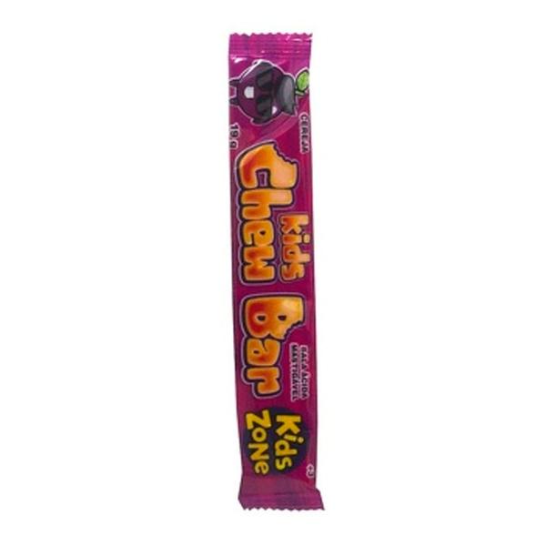 Bala Kids Zone Chew Bar Acida Mastigável Sabores Sortidos 19g Imagem de Bala Kids Zone Chew Bar Acida Mastigável Sabores Sortidos 19g