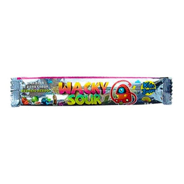 Imagem de Bala Kids Zone Wacky Sour Mastigável Recheio Azedo Sabores Sortidos 23g