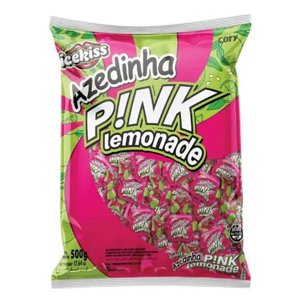 Imagem de Bala Mastigável Azedinha Pink Lemonade 500g - Ice Kiss