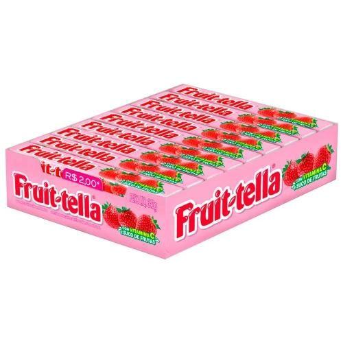 Imagem de Bala Mastigável Fruit-Tella Morango 40g 16 Unidades 640g