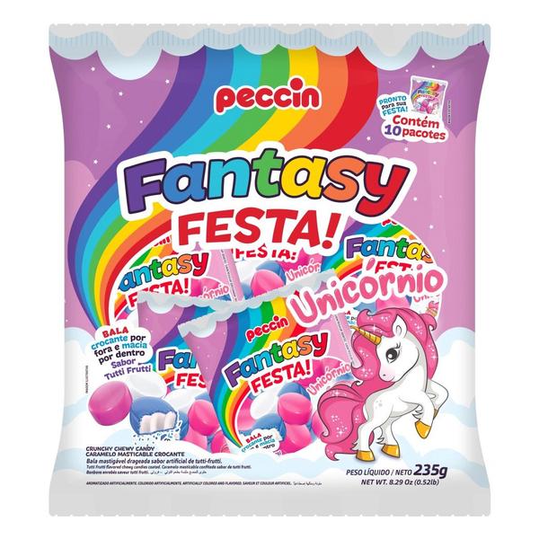 Imagem de Bala Mastigável Unicórnio Tutti Frutti - 235g