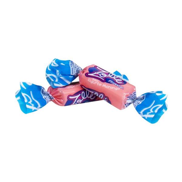 Bala Mastigável Zollé Iogurte Morango - 500g - Florestal Imagem de Bala Mastigável Zollé Iogurte Morango - 500g