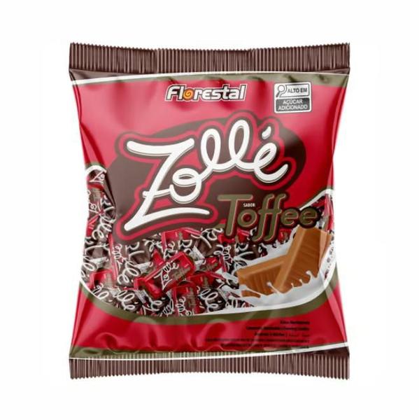 Bala Mastigavel Zolle Toffee 500g Florestal Imagem de Bala Mastigavel Zolle Toffee 500g Florestal