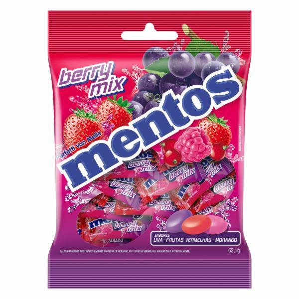 Bala MENTOS Berry Mix Bag Individual 23 Peças 62,1G Imagem de Bala MENTOS Berry Mix Bag Individual 23 Peças 62,1G