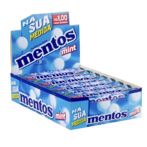 Imagem de Bala Mentos Menta Sua Medida 26g Caixa C/16unid - 428,8g