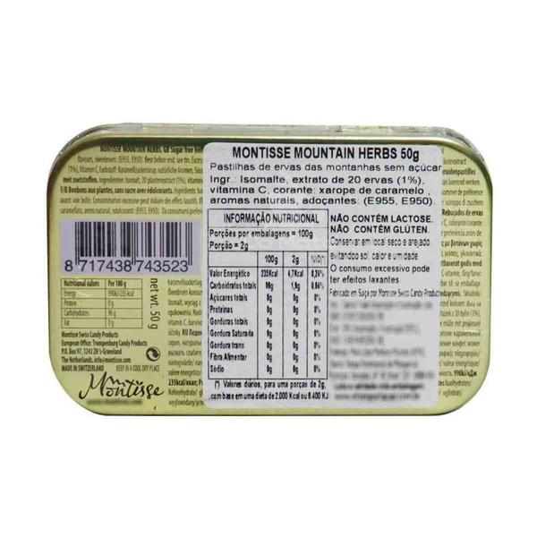 BALA MOUNTAIN HERBS SUGAR FREE Ervas da montanha 50g Imagem de BALA MOUNTAIN HERBS SUGAR FREE Ervas da montanha 50g