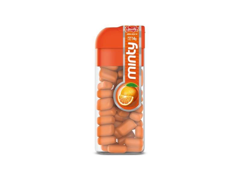 Imagem de Bala Pastilha Mini Minty Laranja Tipo Tic Tac C/ 12u