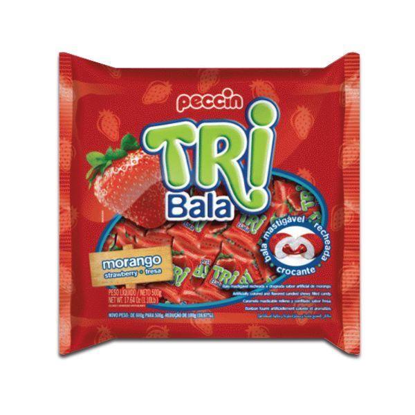 Imagem de Bala Peccin TriBala Morango 500g