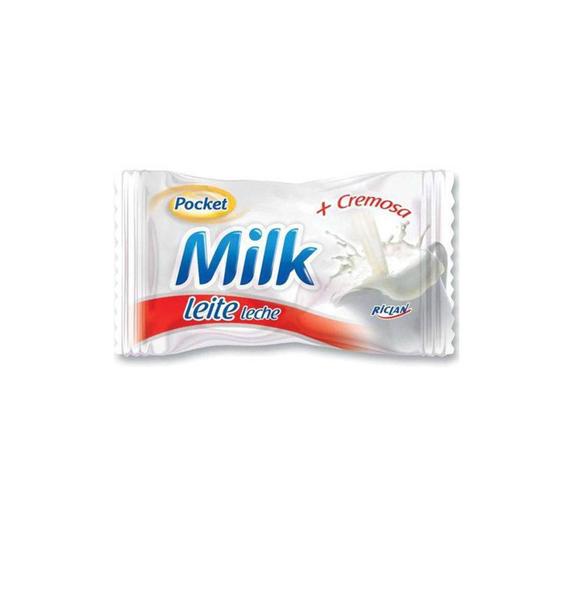 Imagem de Bala Sabor Milk Leite Pocket Riclan 500G -3 Pacotes