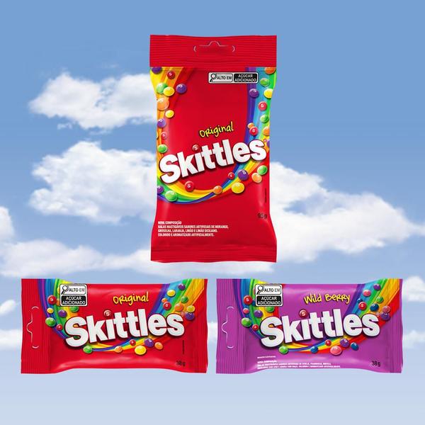 Imagem de Bala Skittles Wild Berry Individual 38g