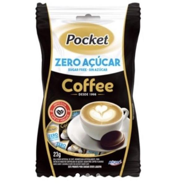 Imagem de Bala Zero Açúcar Café Pocket Pacote 23g