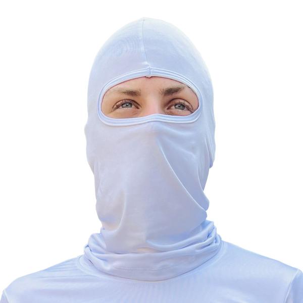 Imagem de Balaclava Touca Capuz Com Proteção Uv 50+ Ad Store Dry Fit Moto Motoboy Branco